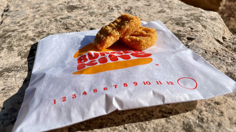 burger king nuggets on bag