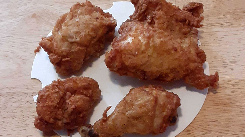 Four pieces of KFC original recipe chicken