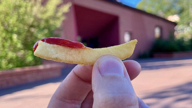 burger king fry with ketchup