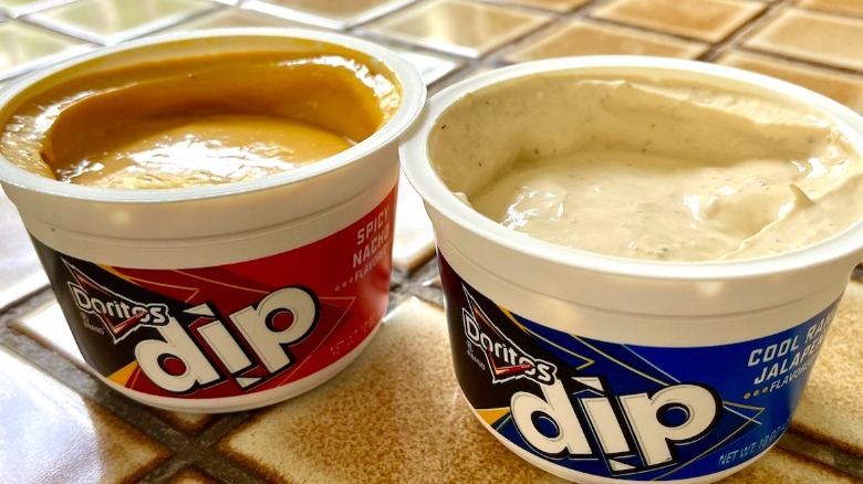 Doritos dips opened