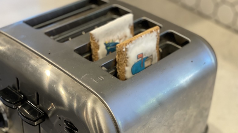 pop-tarts in the toaster