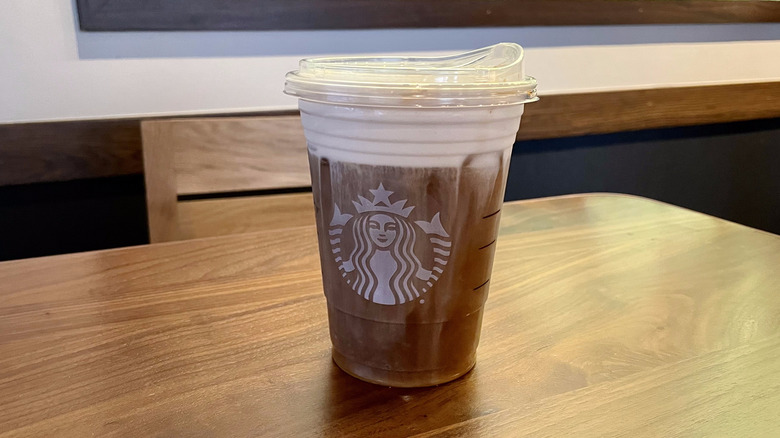 Pistachio Cream Cold Brew on table