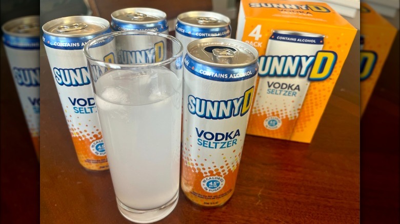 SunnyD Vodka Seltzer cans