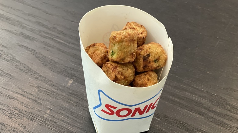 a container of Sonic tots