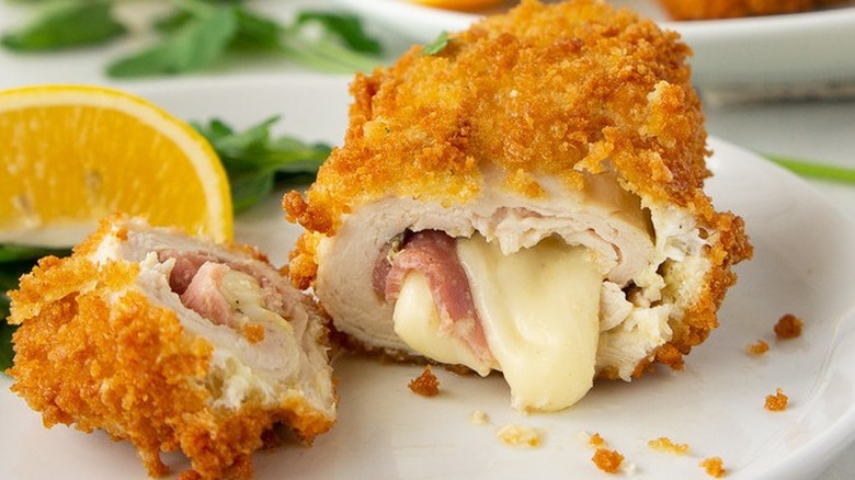 chicken cordon blue with lemon