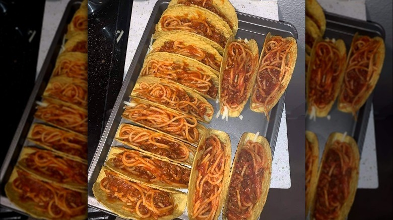spaghetti tacos