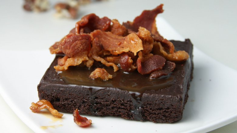 bacon covered brownie