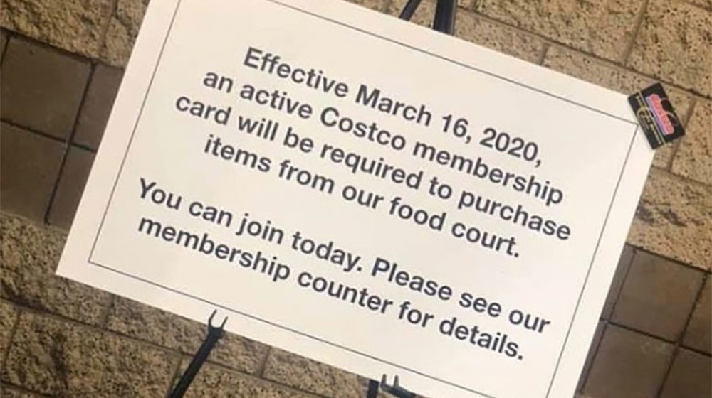 costco food court members only 