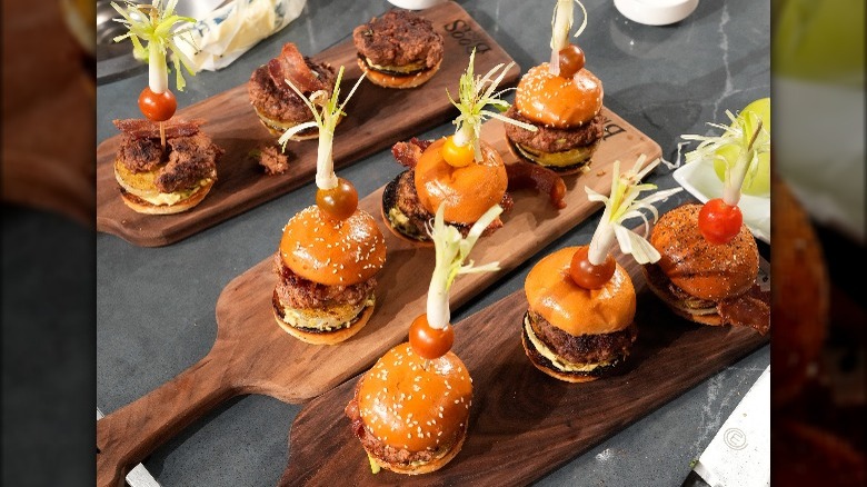 Sliders prepared for MasterChef