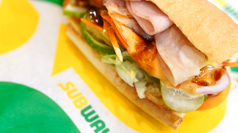 A Subway sandwich