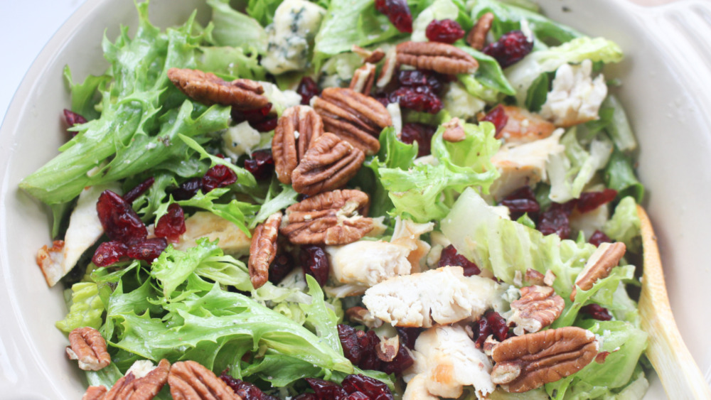 Wendy's apple pecan salad copycat recipe served