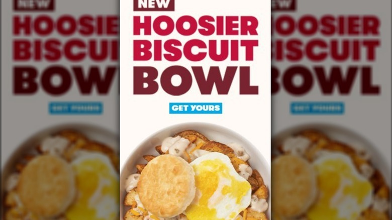 Wendy's biscuit bowl advertisement