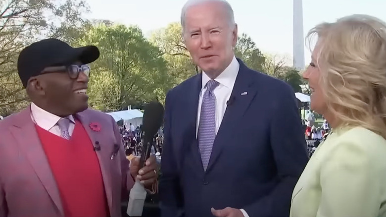 Al Roker interviewing Jill and Joe Biden