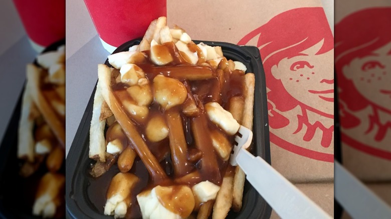 A container of Wendy's poutine