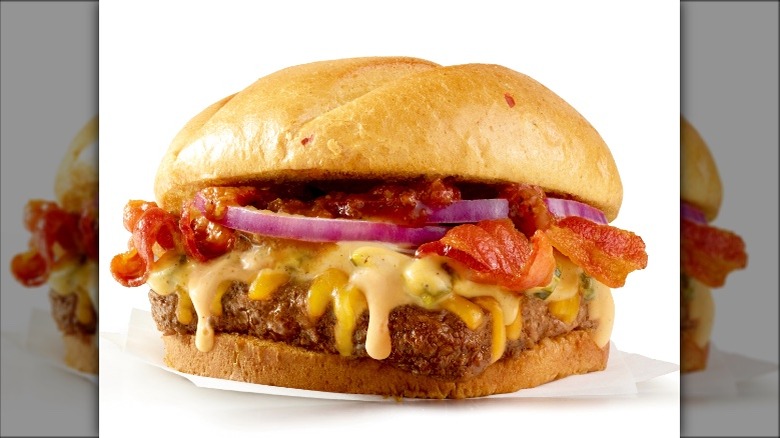 Wendy's bacon queso burger