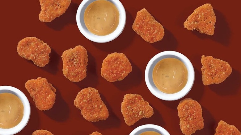 Wendy's ghost pepper ranch sauce and nuggets