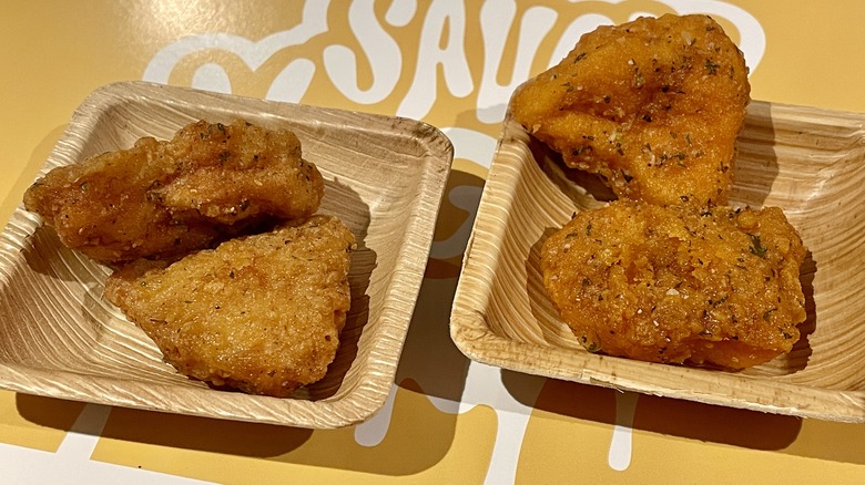 Garlic Parm and Spicy Garlic Parm Saucy Nuggs