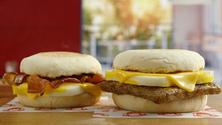 Wendy's new English muffin sandwiches