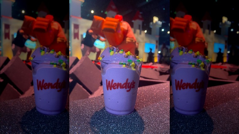 Wendy's purple Frosty at TwitchCon