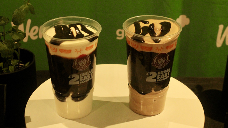 Pair of Wendy's Thin Mints Frosty treats