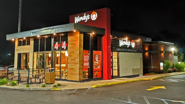 Wendy's restaurant banner