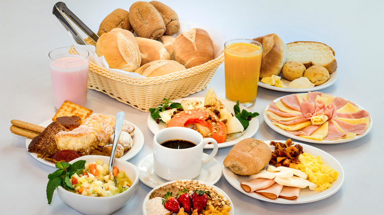 Typical German breakfast foods