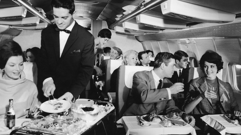 Airline food in the 1960s