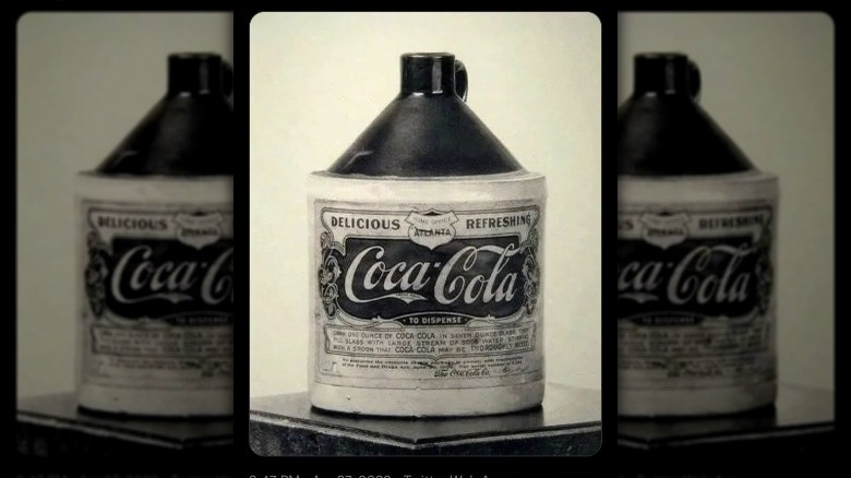 An original bottle of Coca-Cola