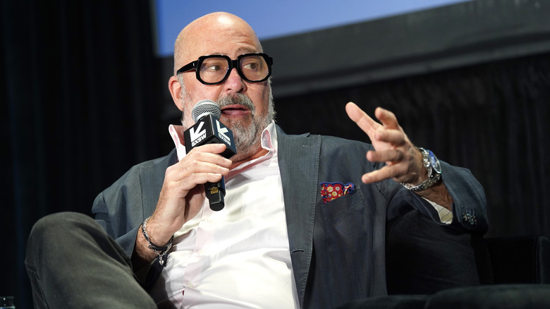 Andrew Zimmern speaking at a conference