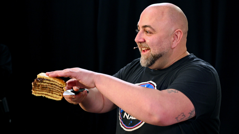 Duff Goldman in a black T-shirt 