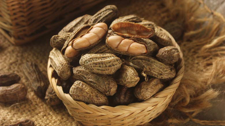 Peanuts in a basket