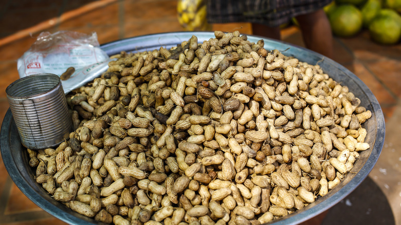 Peanuts in a large bowl