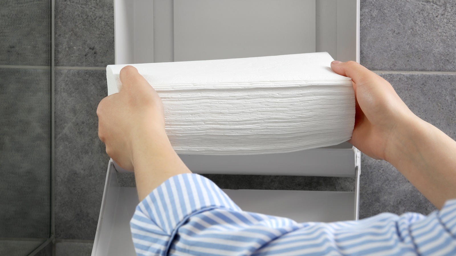 C-Folds Are Specially Folded Paper Towels Stored In Dispensers