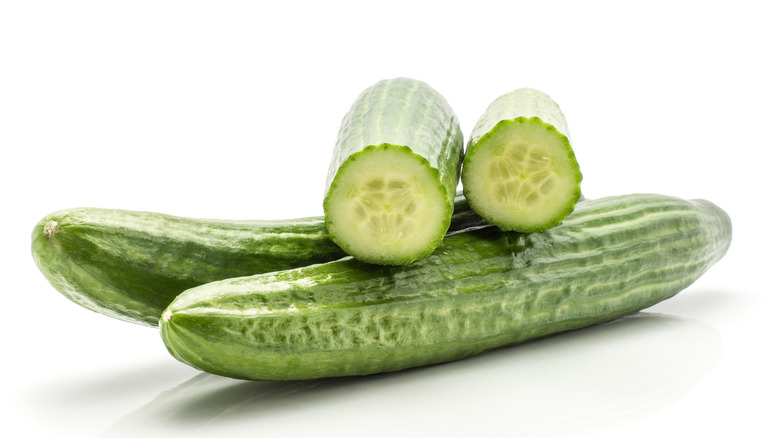 English cucumber, halved