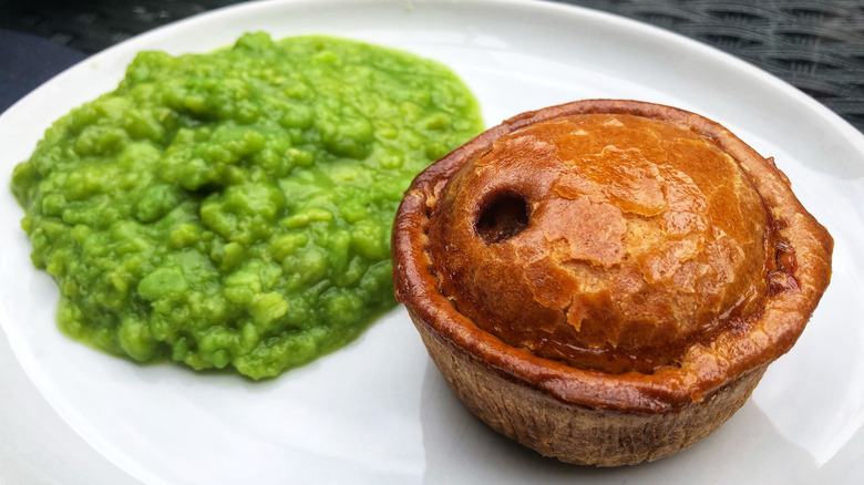 Pie and mushy peas