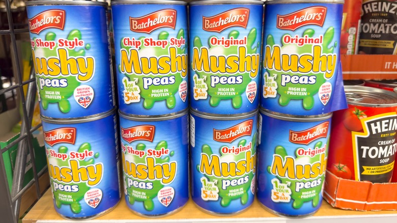 Canned mushy peas