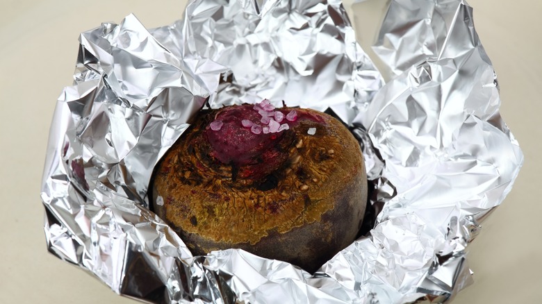 beet in foil