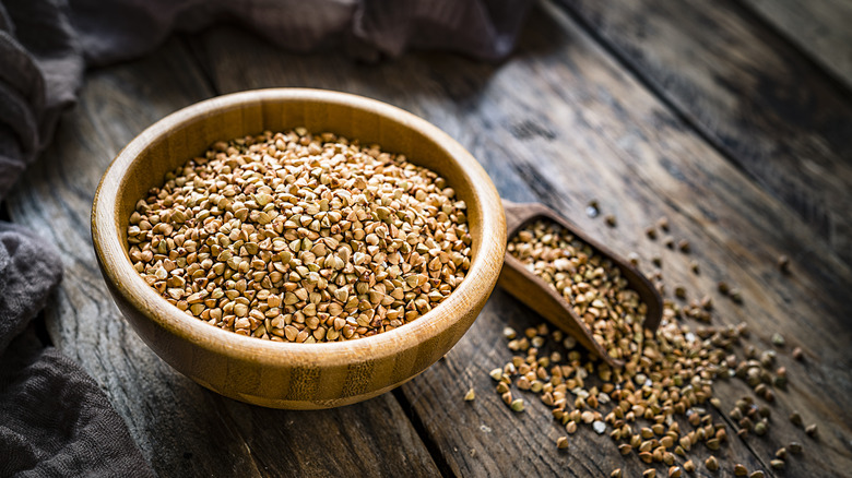 bowl of buckwheat