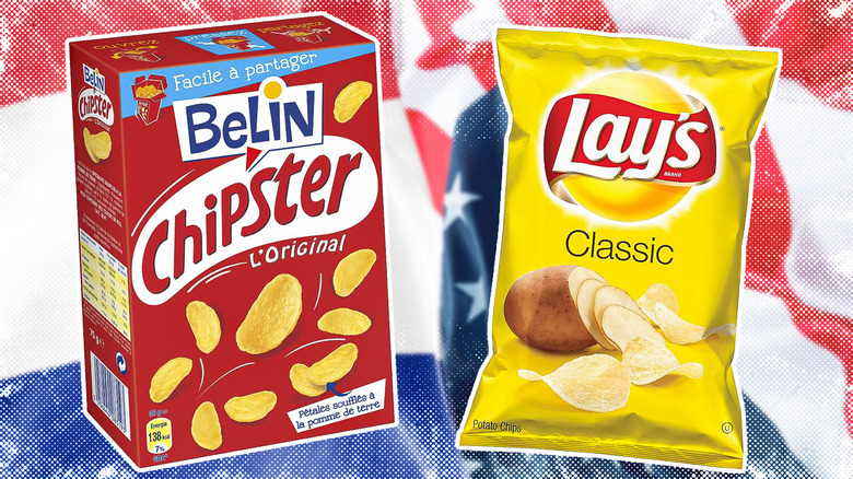 French and American potato chips