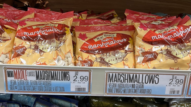 Bags of Trader Joe's marshmallows