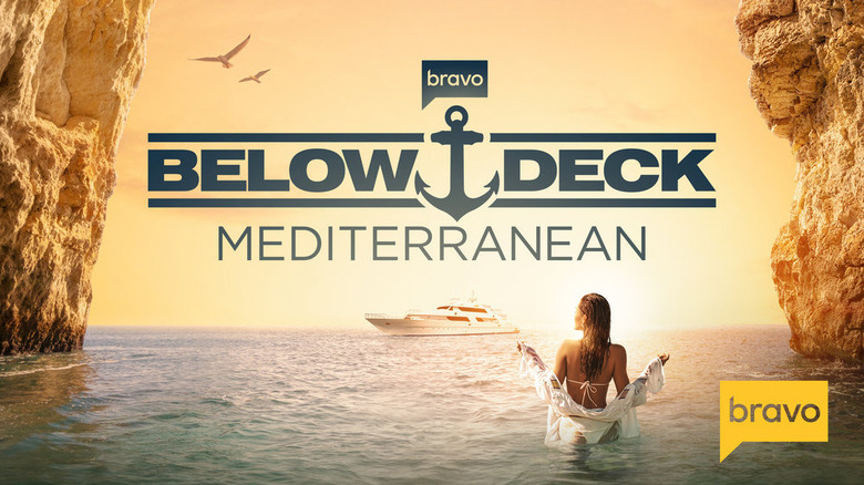 Below Deck Mediterranean logo on sunny background