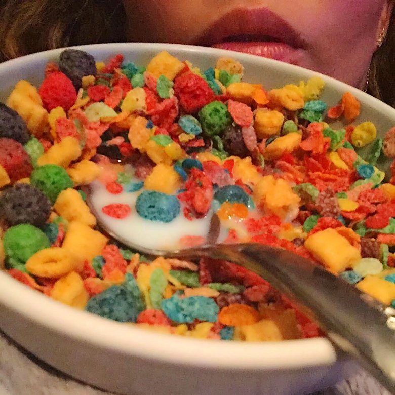 Cap'n Crunch mixed with Fruity Pebbles