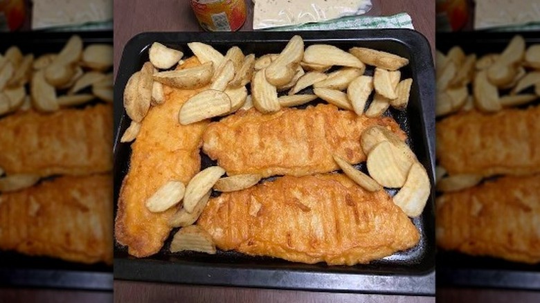 Fish and chips from Costco