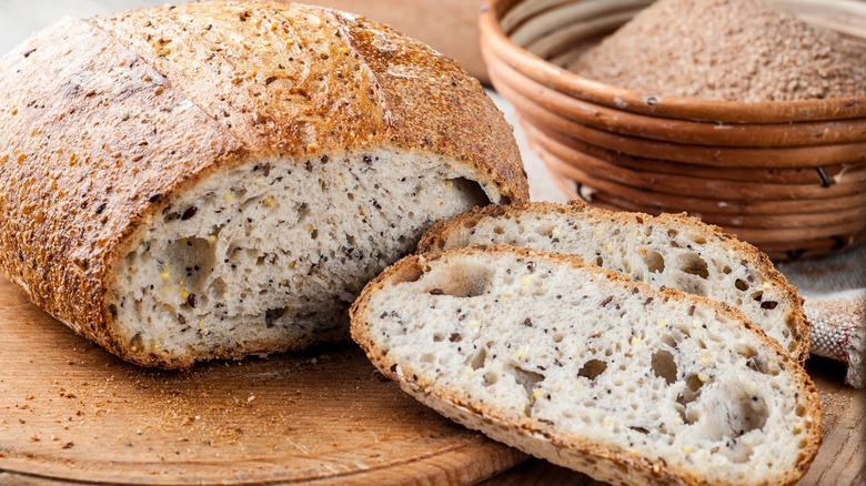 loaf of rustic bread