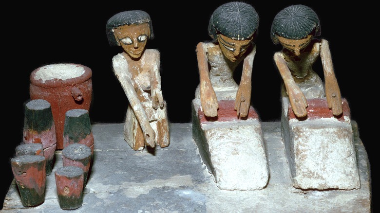 Ancient Egyptian model of beer production