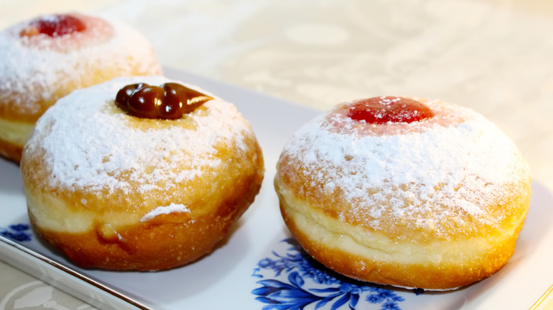 jelly and chocolate sufganiyot