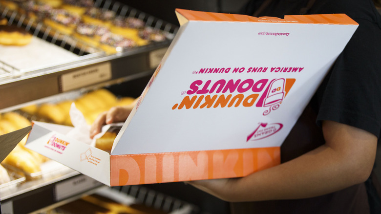 Dunkin' donuts box 