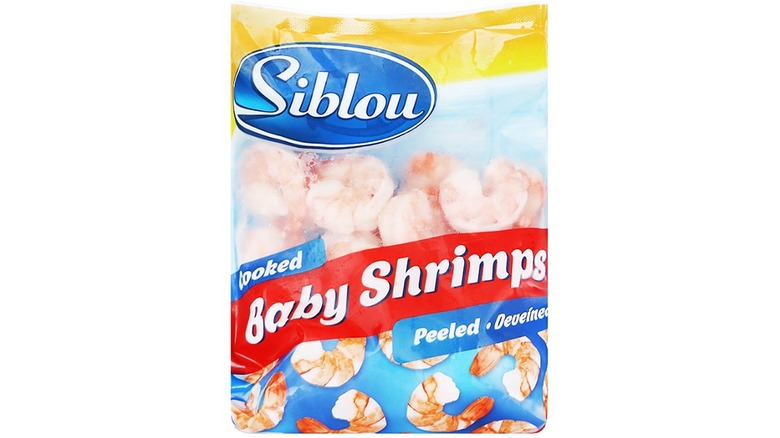 frozen baby shrimp in bag