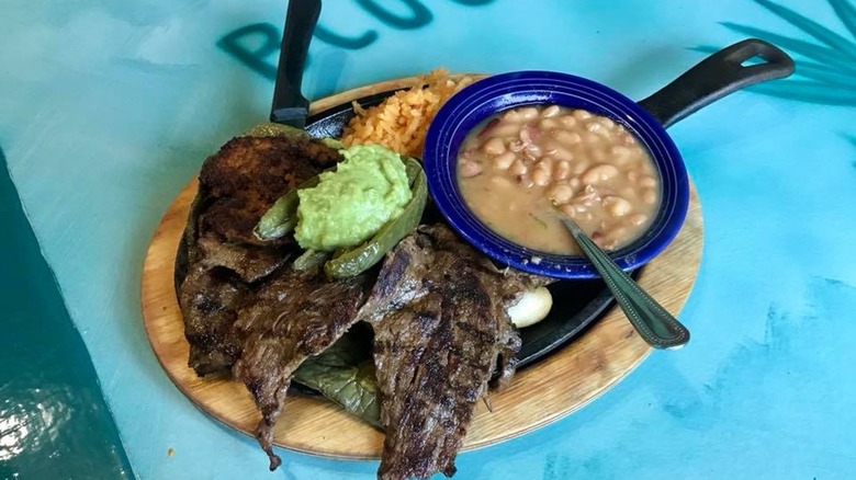 arrachera steak at Blue Agave