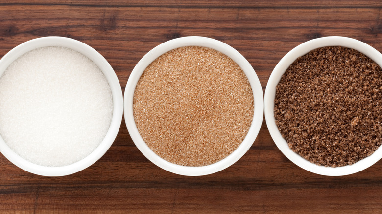 different types of sugar